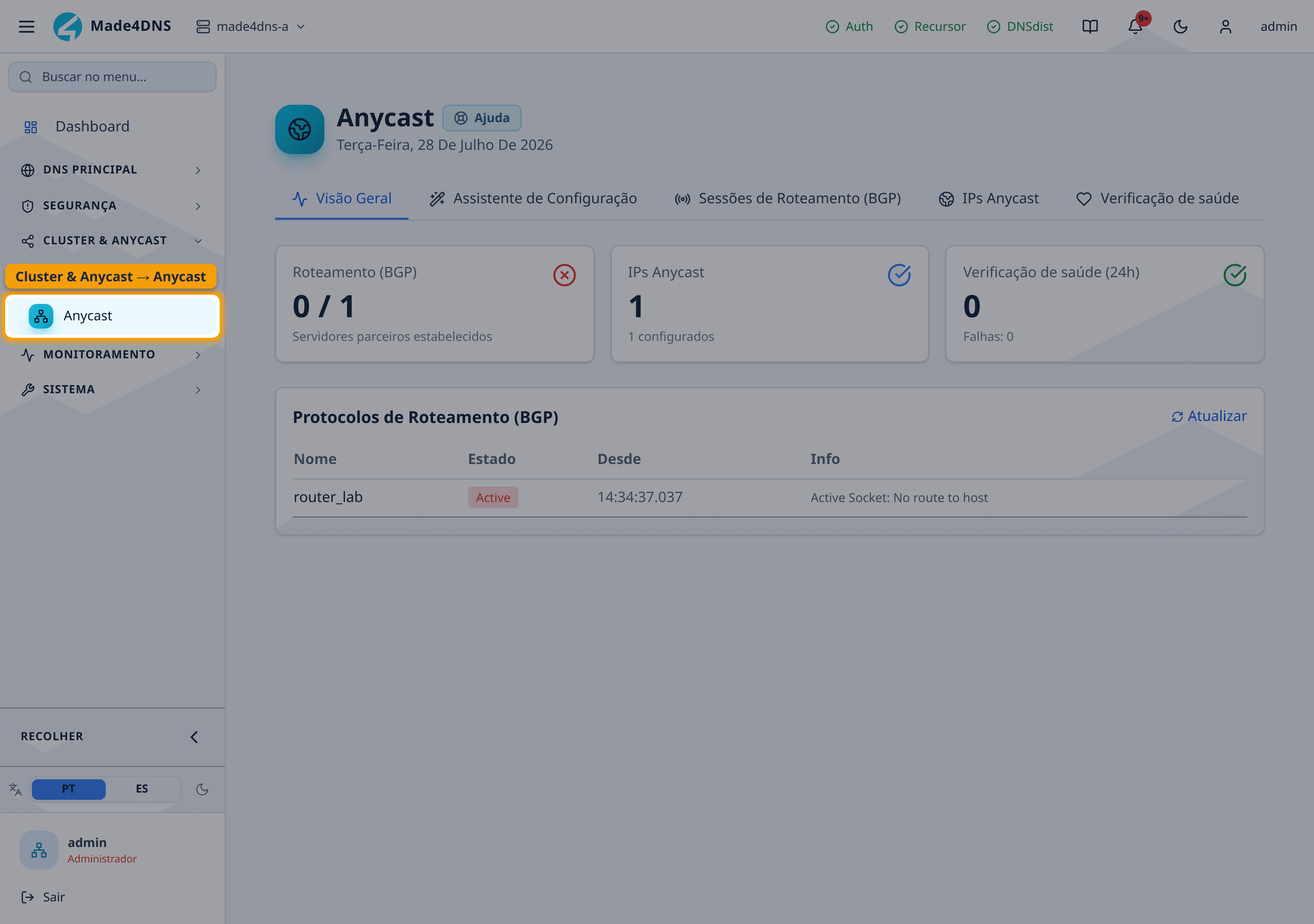 Cluster & Anycast → Anycast